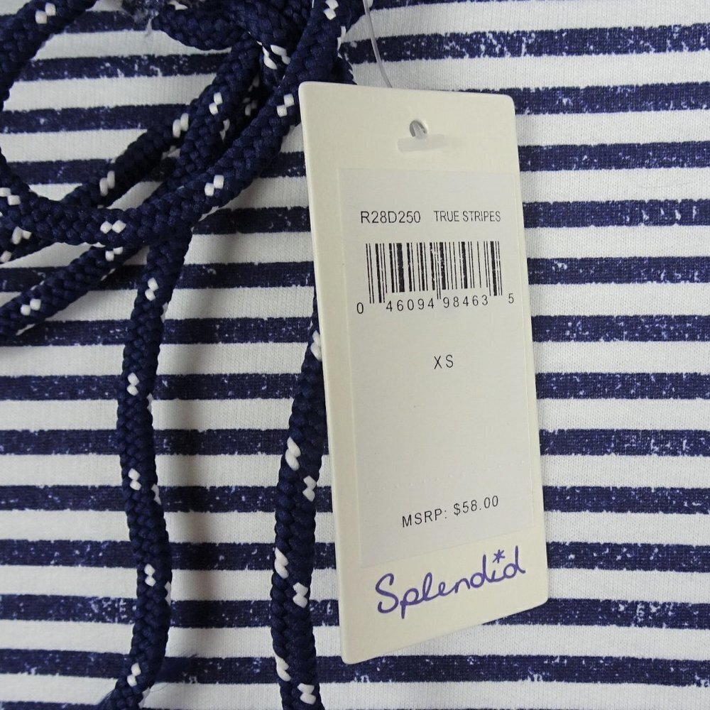 NWT Splendid Pullover Stripe Lounge Hoodie Athleisure Active XS - Picture 9 of 11